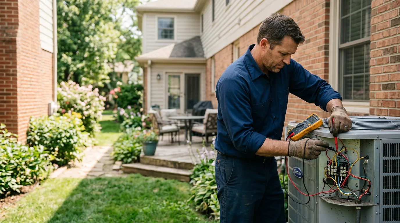 HVAC technician working near Howard, PA
